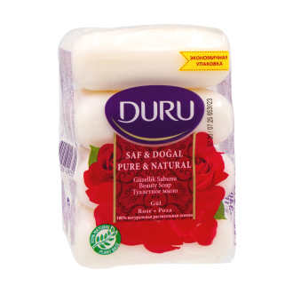 Ziepes Duru Pure&Nat 4x85 g., dažādi veidi.