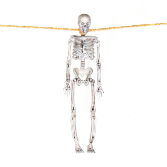 Dekoratīva virtene "Skeleti", 120 cm